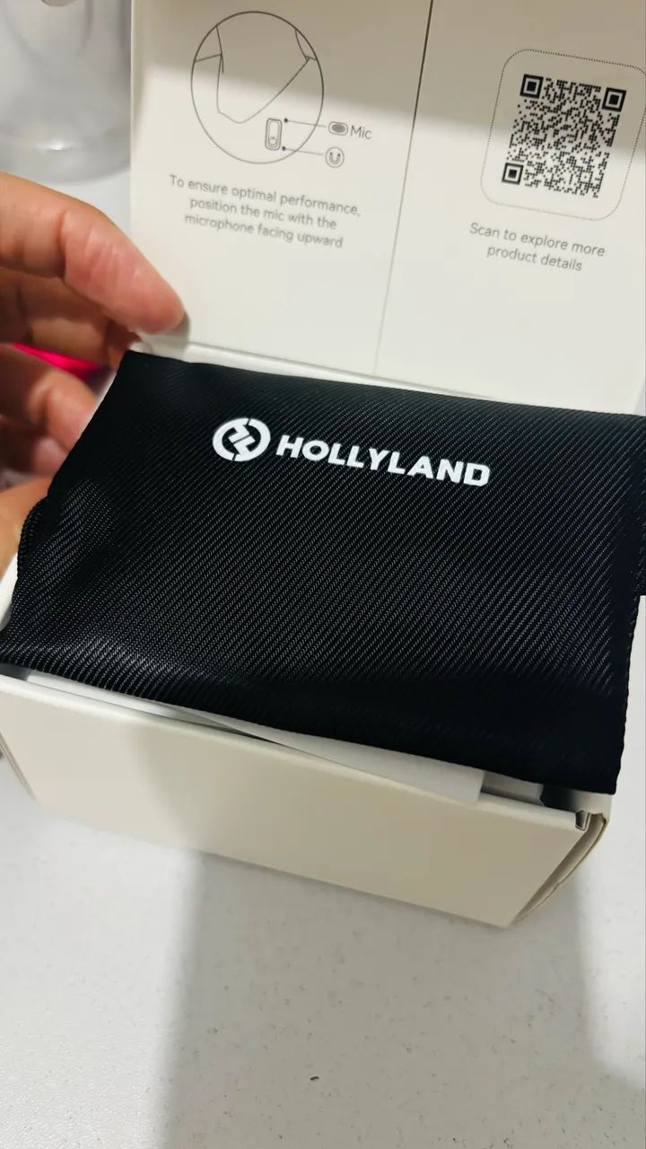 Microfone Hollyland Lark A1 Duo com case de carregamento  - Foto 2