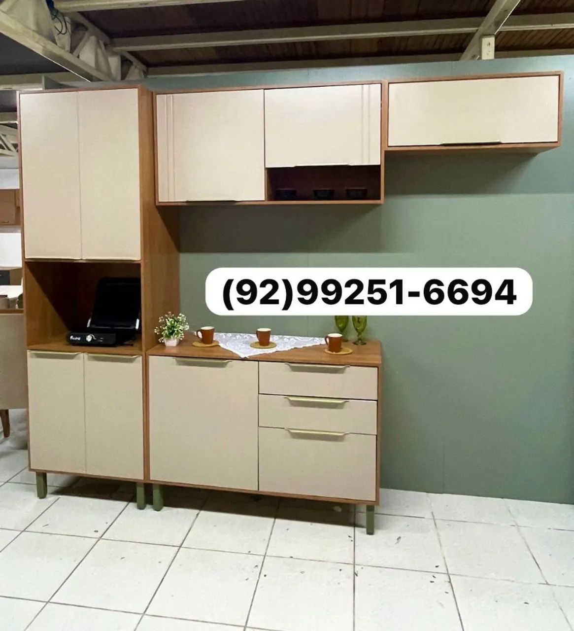 armario de cozinha completo mdf