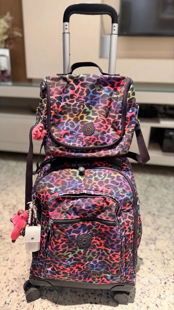 Kit completo Kipling (Mochilas + Lancheira + Estojo) - Foto 3