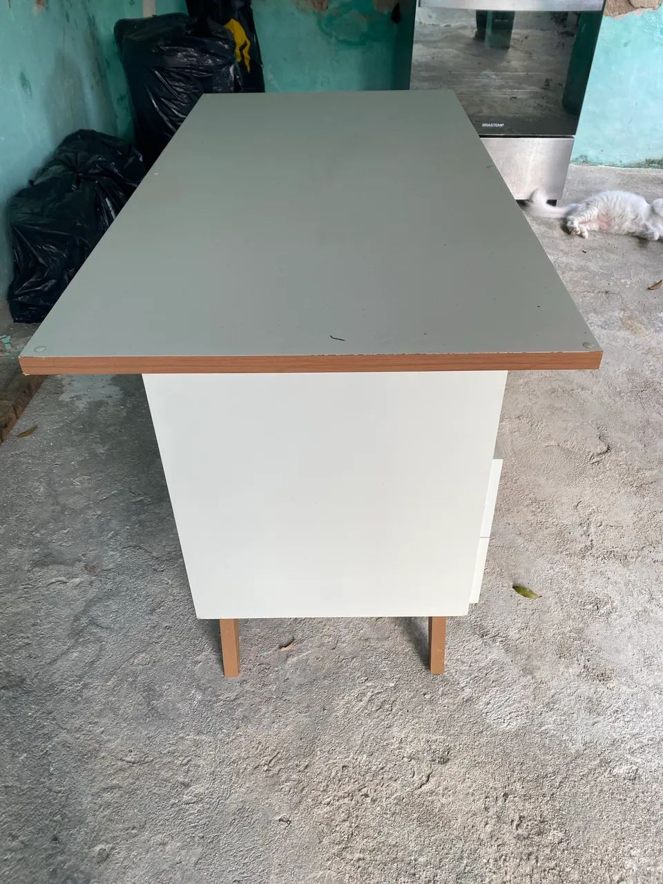 Mesa de computador de madeira - Foto 2