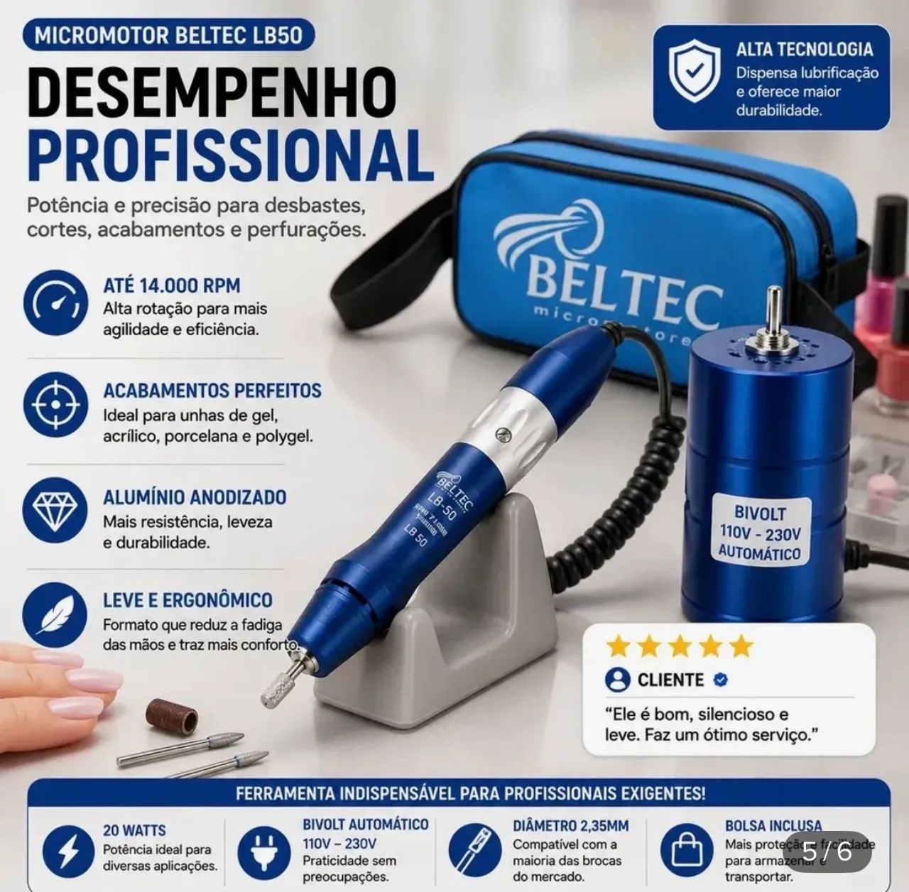 Vendo lixa profissional Beltec  - Foto 2