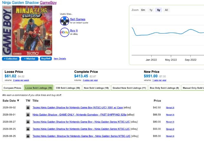 Ninja Gaiden Shadow Original Usa Game Boy - Foto 4