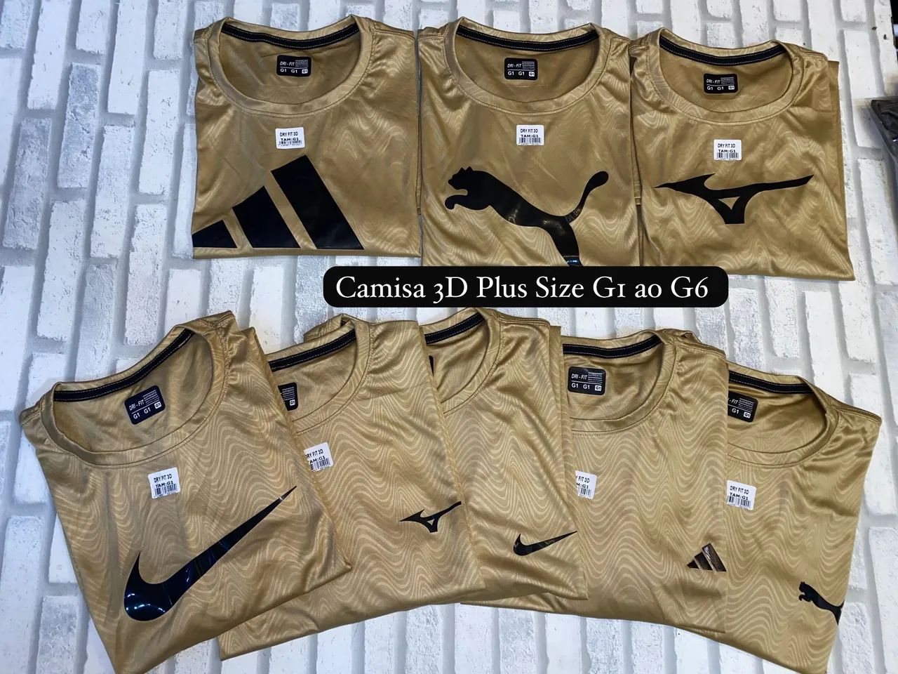 camisas 3D plus sizes do g1 ao g6 - Foto 4