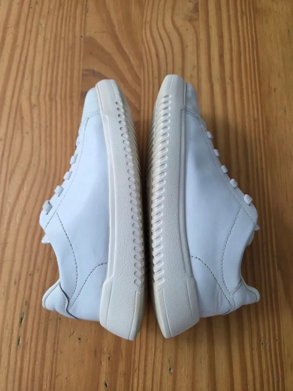 Tenis Branco Couro Bibi 30  - Foto 4