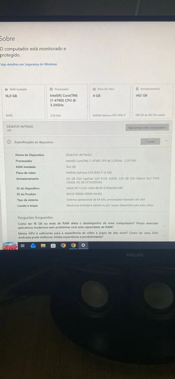 Computador intel i7 placa de vídeo 1050ti - Foto 2