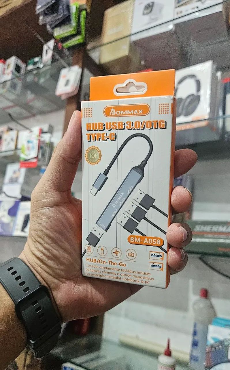 Adaptador hub tipo C bommax BM-A058 