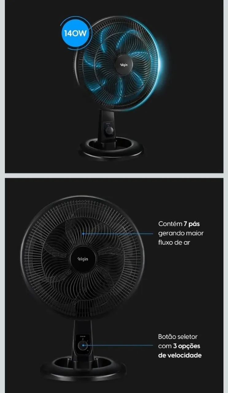 Ventilador mesa elgin - Foto 3