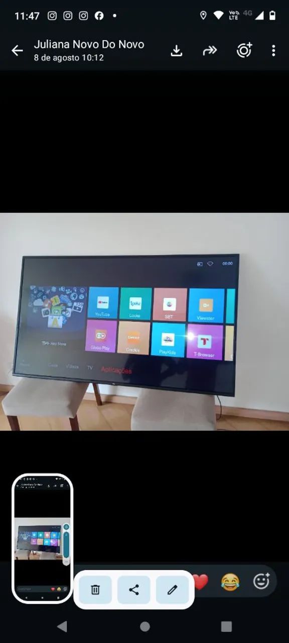 Tv 65 polegadas smart - wi-fi + aplicativos 