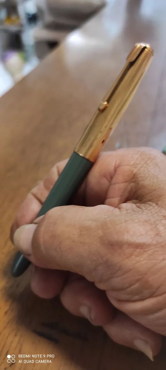 Caneta de pena,tinteira,PARKER , antiga: