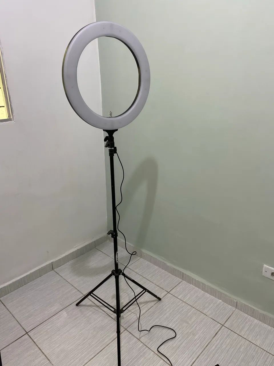 Ringligth de led profissional 19 polegadas + tripé - Foto 3