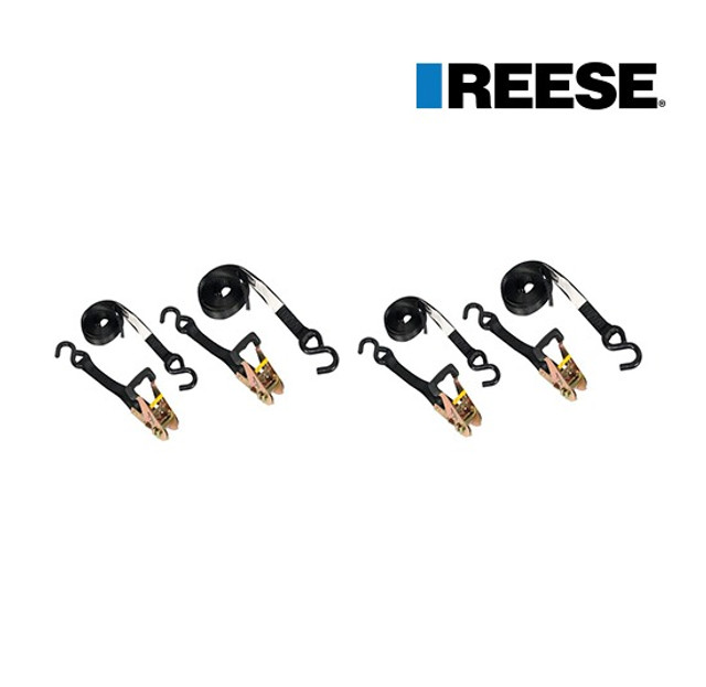 Kit C/ 4 Cintas de 4m P/ Fixação de Carga C/ Catraca Manual (Carga Máxima 454 kg) - Foto 2