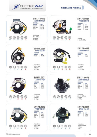 Cintas de Air Bag P/Vários carros EletricWay-  Hilux Corolla Sorento City Etios etc.. - Foto 5