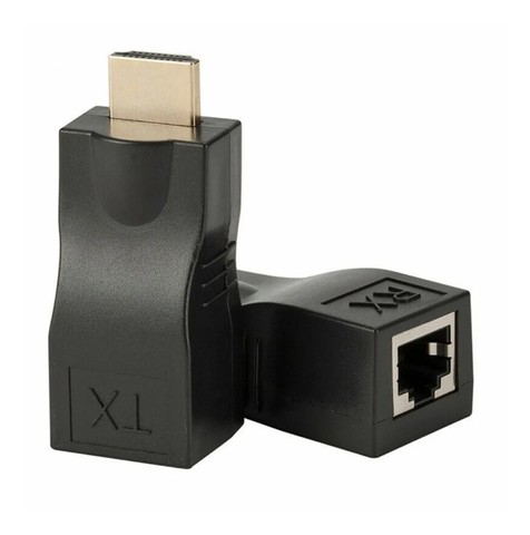 Extensor Hdmi 30 Metros Via 1 Cabo De Rede Rj45 Cat5e/6 - 288