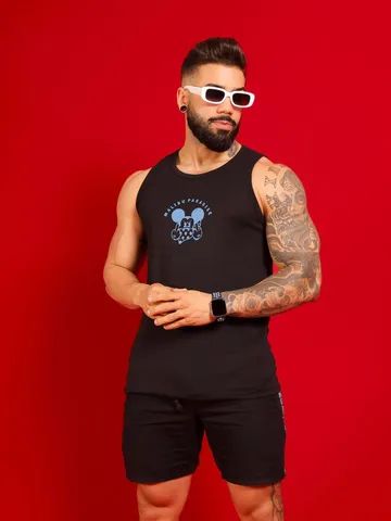 Regata oakley masculina skull tank preta em Promoção na Americanas