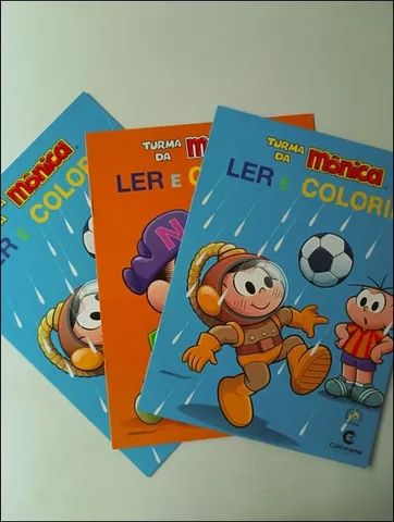 Livro Ler E Colorir Turma Da Monica Cascão Culturama