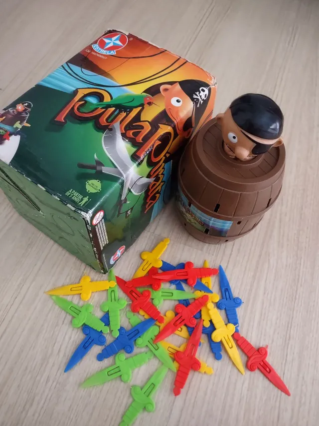 Kit Pula Pirata Pula Macaco 2 Jogos Brinquedos Infantil Criança