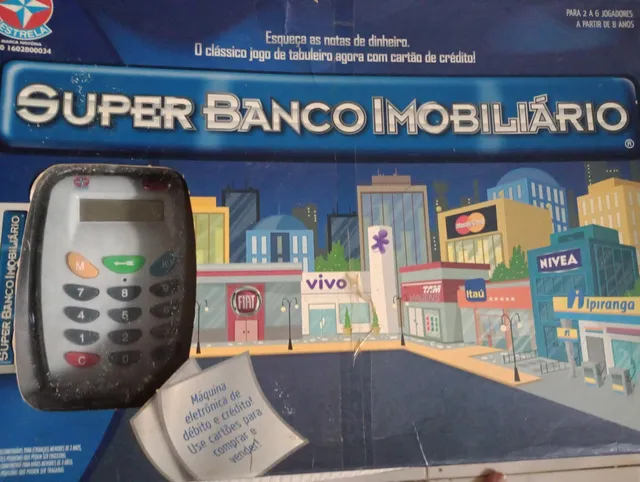 Super Banco Imobiliario w/ Card Machine Monopoly Replica Board Game Ki —  Supermarket Brazil