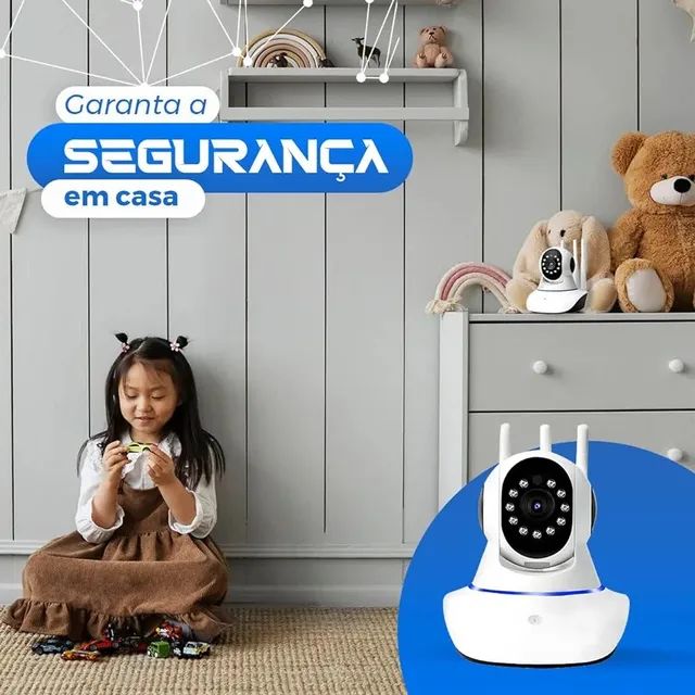 Câmera wi-fi babá eletrônica com sensor de movimento e visão noturna - Foto 5