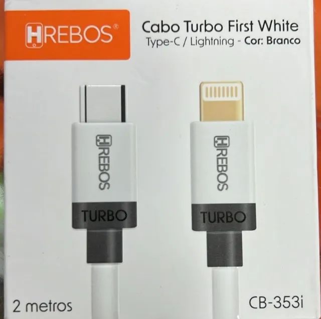 Cabo Carregador Usb C 2 Metros P/ iPhone Tipo C Lightning