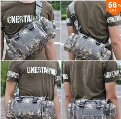 Pochete / Tático / Militar, sistema Molle p/ adaptar na mochila / Colete, usar no Ombro ou - Foto 3