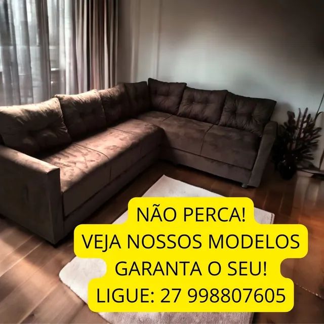 Sofá de Canto funcional GRANDE, se transforma em 4 CAMAS! Novos! - Foto 4