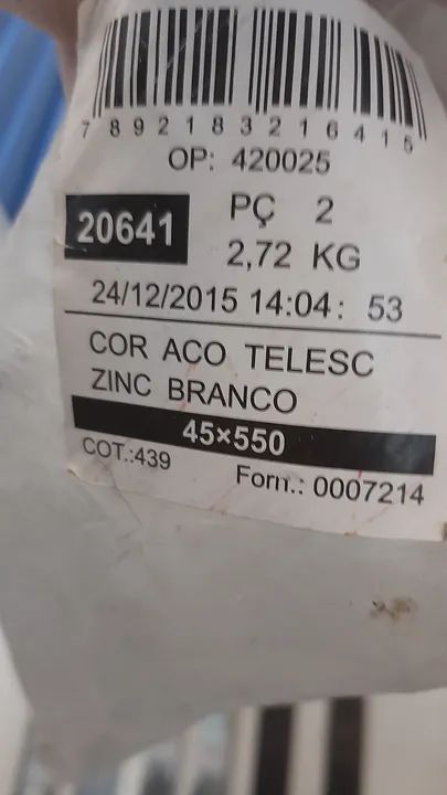 Corrediças telescópicas em aço  - Foto 4
