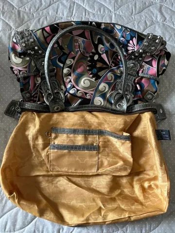  Bolsa de ombro, estampa floral, Marca Kethy Van Zeeland nova e maravilhosa - Foto 4