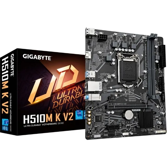 Placa Mãe 1200 10ª, 11ª Geração Gigabyte H510M K V2, Ddr4 64Gb, M2/Nvme, Hdmi