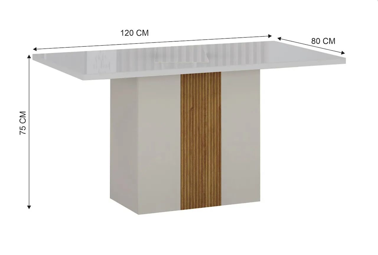 Sala de Jantar Larissa com 4 Cadeiras Oferta t543 - Foto 3