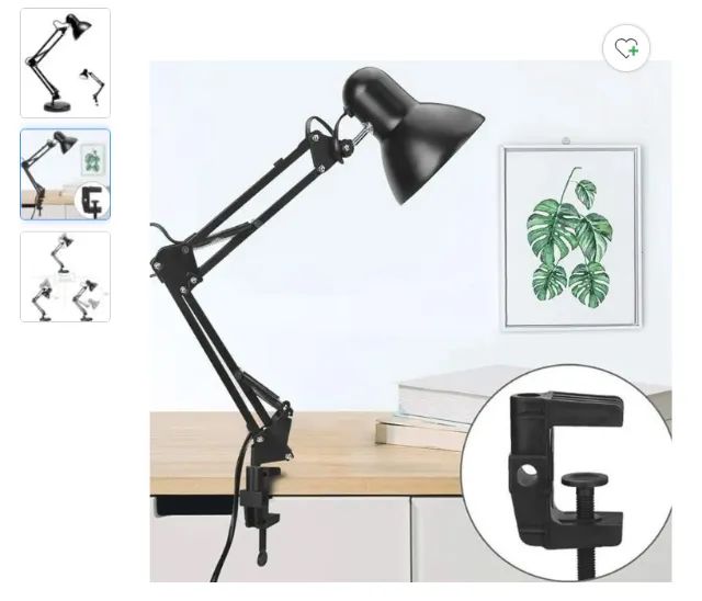 Luminária Articulado De Mesa Para Escritório - Foto 5