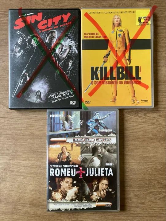 4 DVDs Trainspotting, Beleza Roubada, Romeu e Julieta e Grease - Foto 2