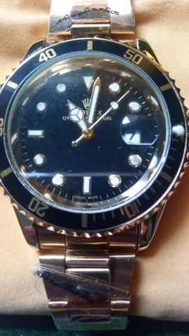 Relógio Masculino Quartz Fundo Azul - Foto 3
