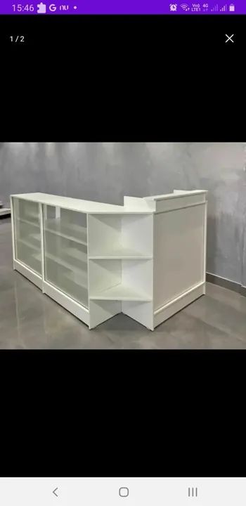 BALCÃO CAIXA FECHADO BALCÃO VITRINE - NOVO - ENTREGA RÁPIDA 