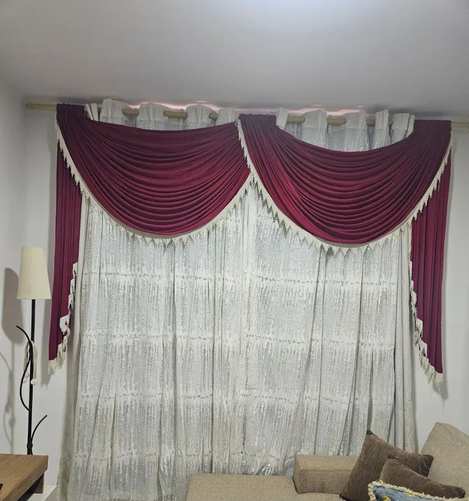 Cortina riviera renda perfeita impecável