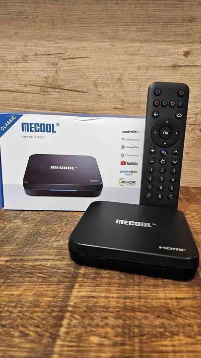 Mecool Km9 pro-4K/Android Tv 1O/Chromecast integrado/Comandos de Voz/Sua tv em Smart