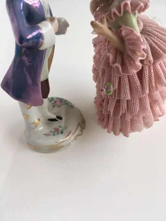 par de bibelôs REBIS. porcelana.  - Foto 5