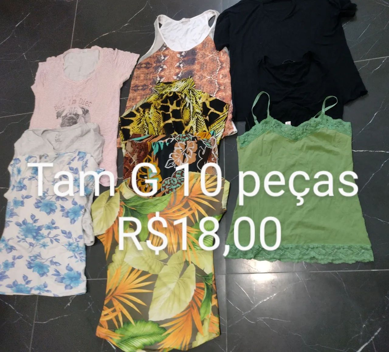 Lotes de blusas  Tam G e GG usadas a partir de - Foto 2