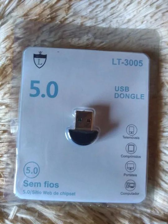 Adaptador Usb Bluetooth csr 5.0 Dongle Conecta Notebook Pc
