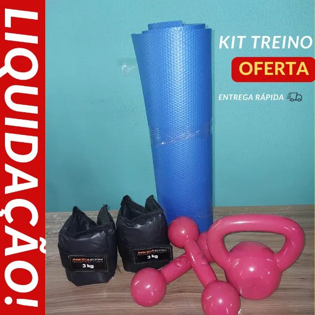 kit treino em casa/fitness
