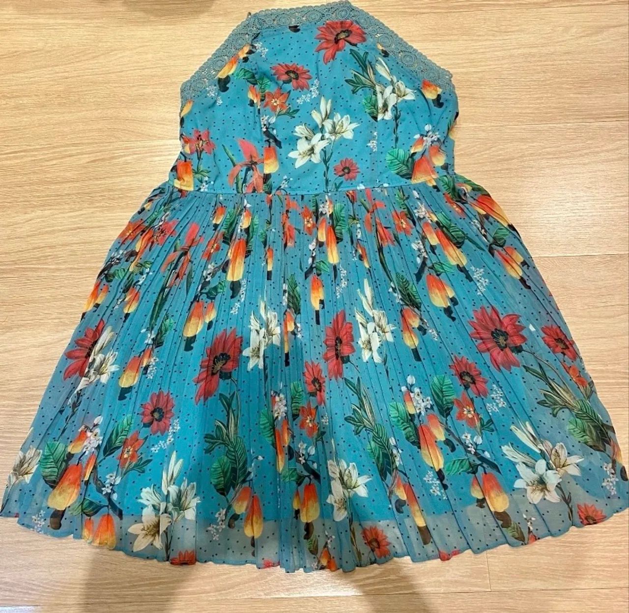 Vestido Floral Azul Antix