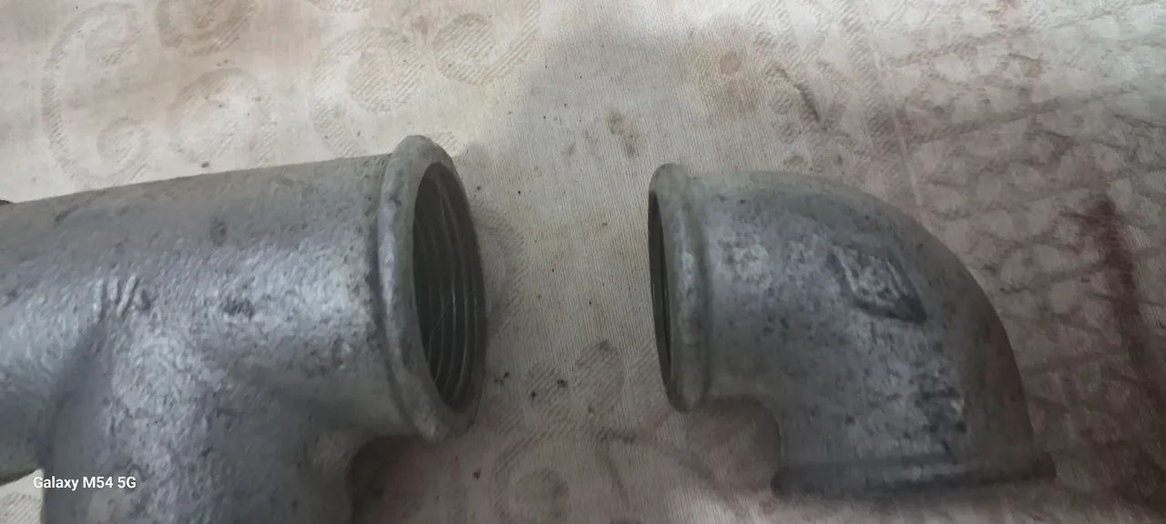 Conexões hidráulicas galvanizadas 3 unidades  - Foto 3