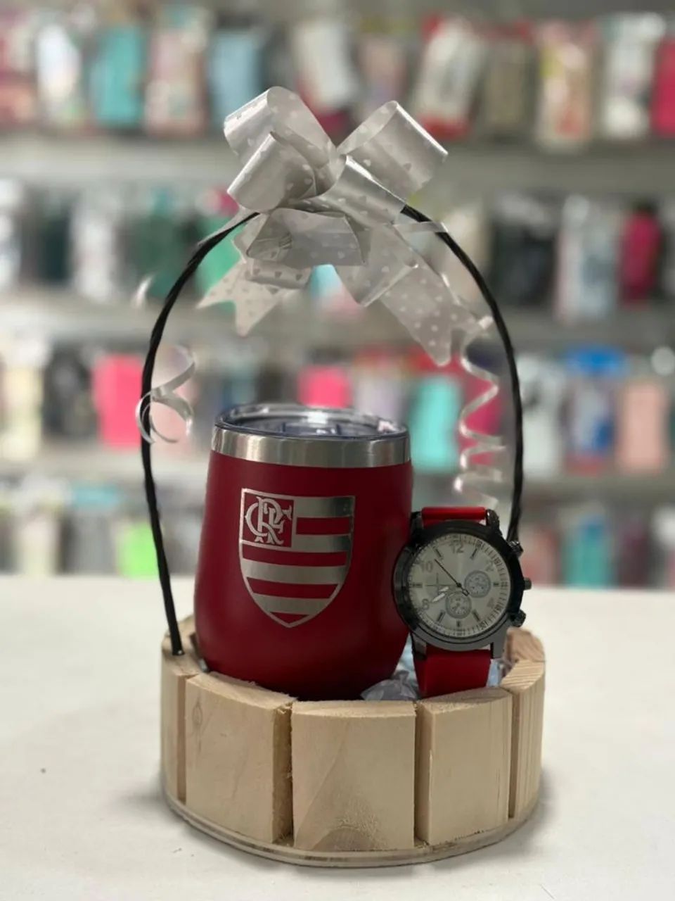 Kit Presente Masculino: Relógio e Copo Personalizado - Foto 2
