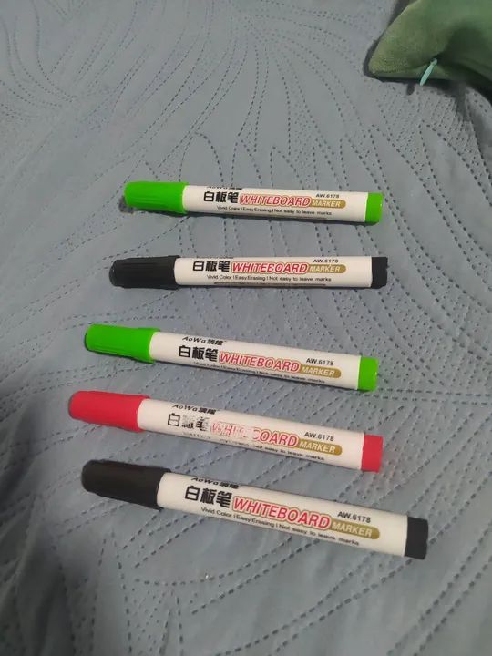 Canetas para quadro branco - Kit com 5 unidades 