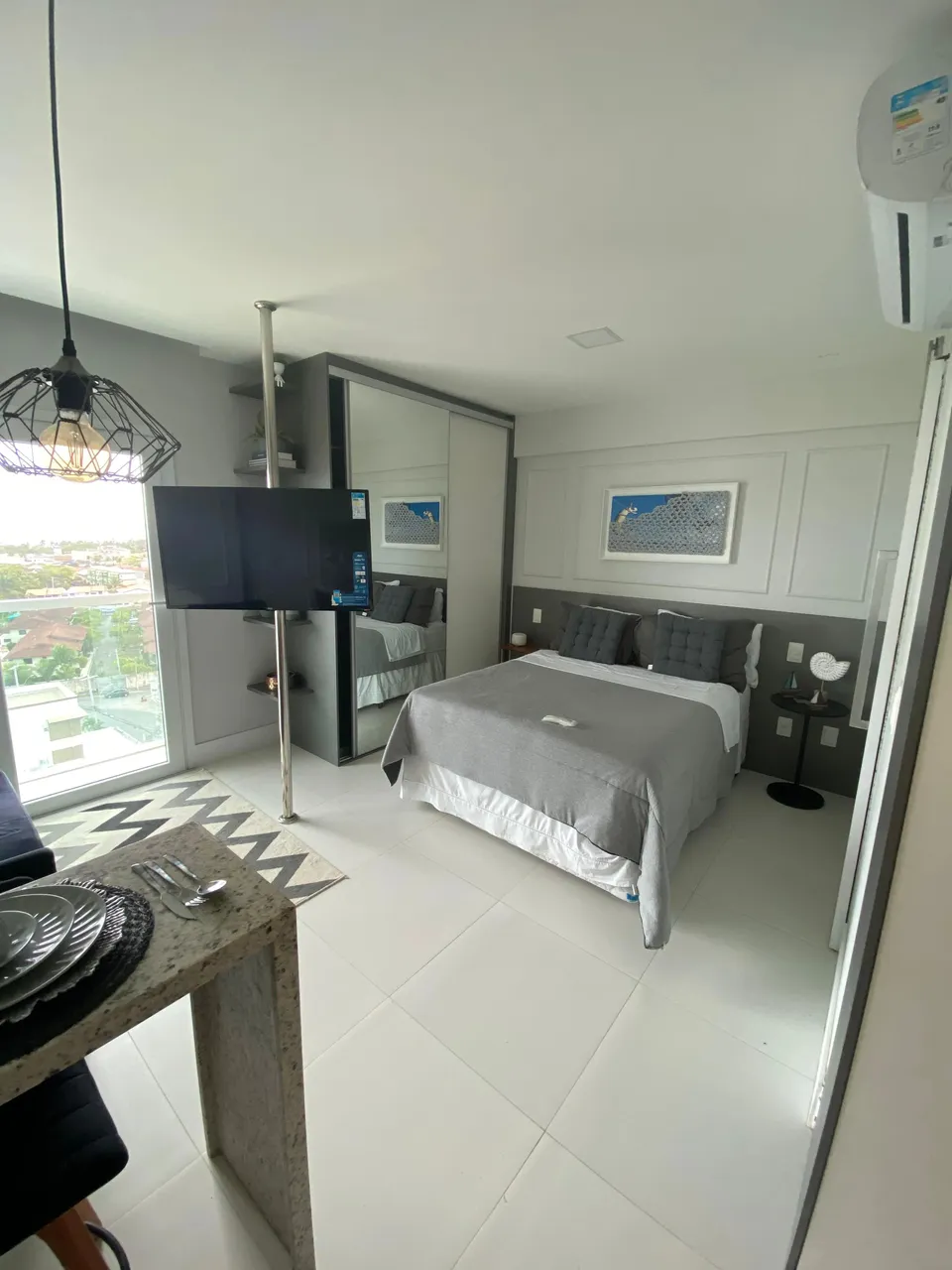 Quarto e sala na Pedra do Sal - Vista Mar - Salvador - BA