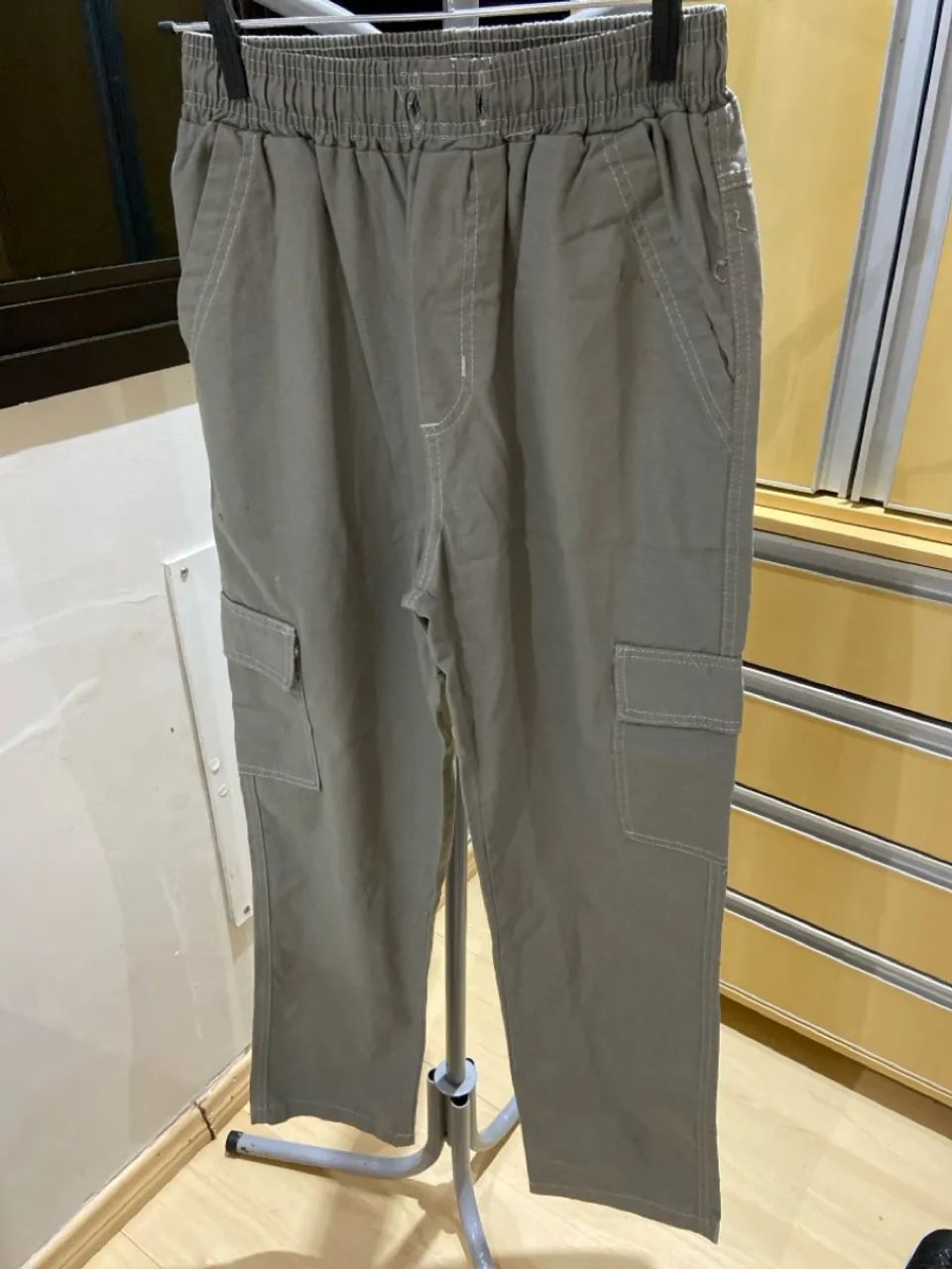 Calça Cargo Cinza