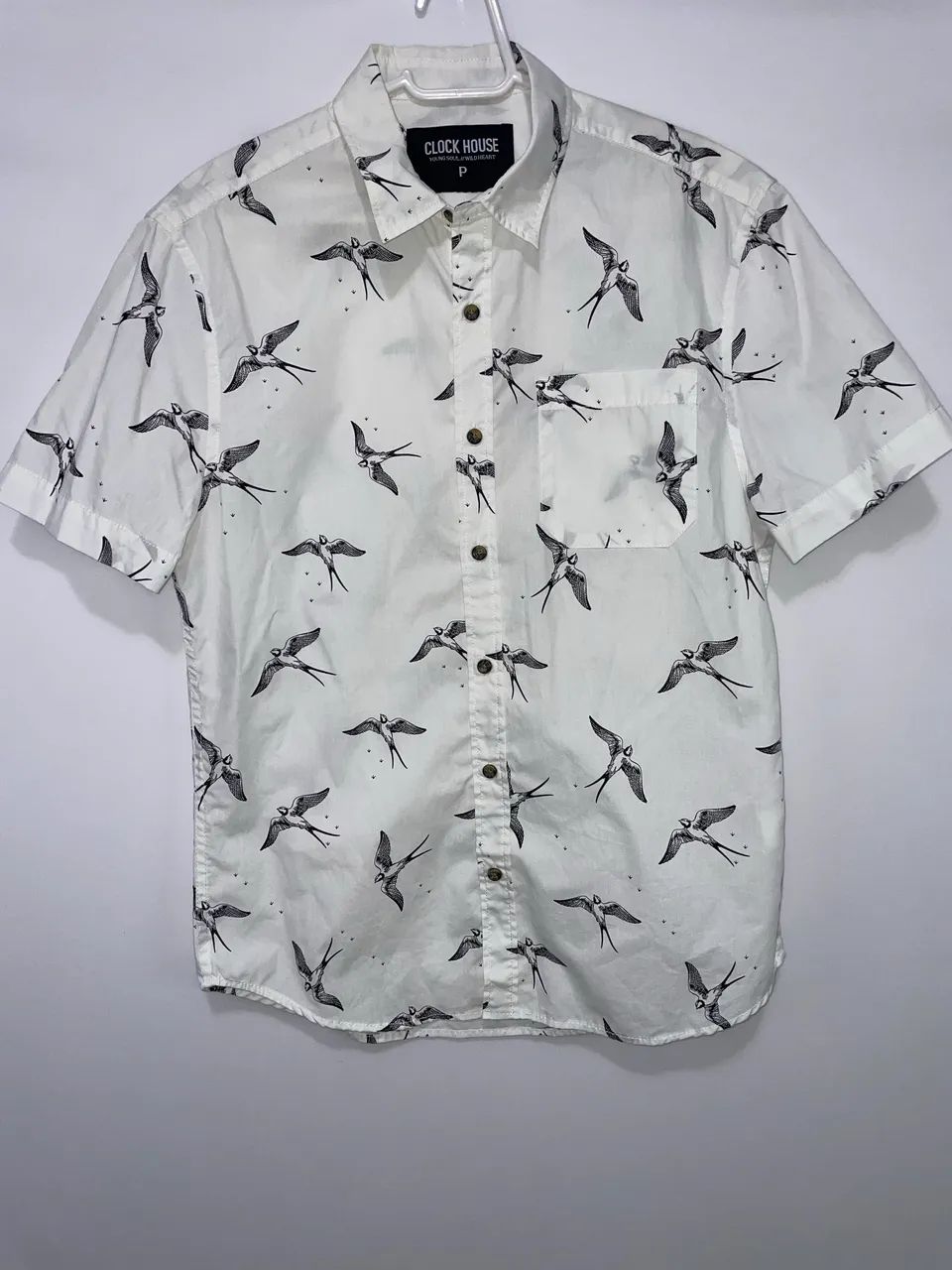 Camisa de esporte fino social estampada