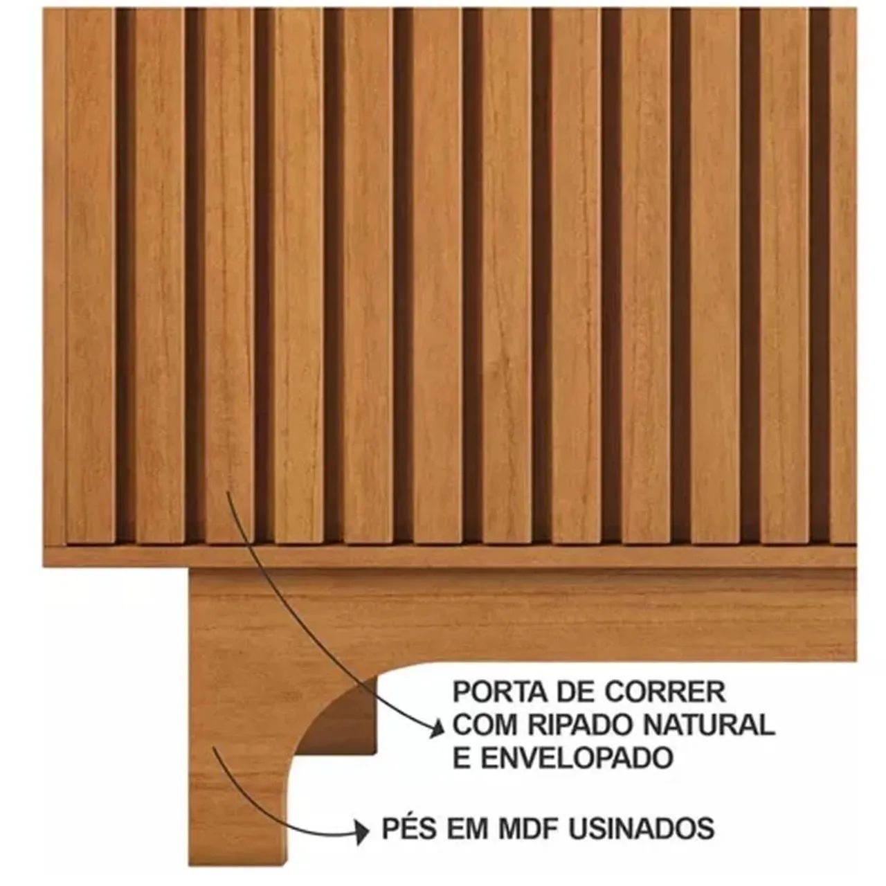Rack Sereno C/Porta Ripada Larg. 1.68m- Entrega Rápida - Foto 2