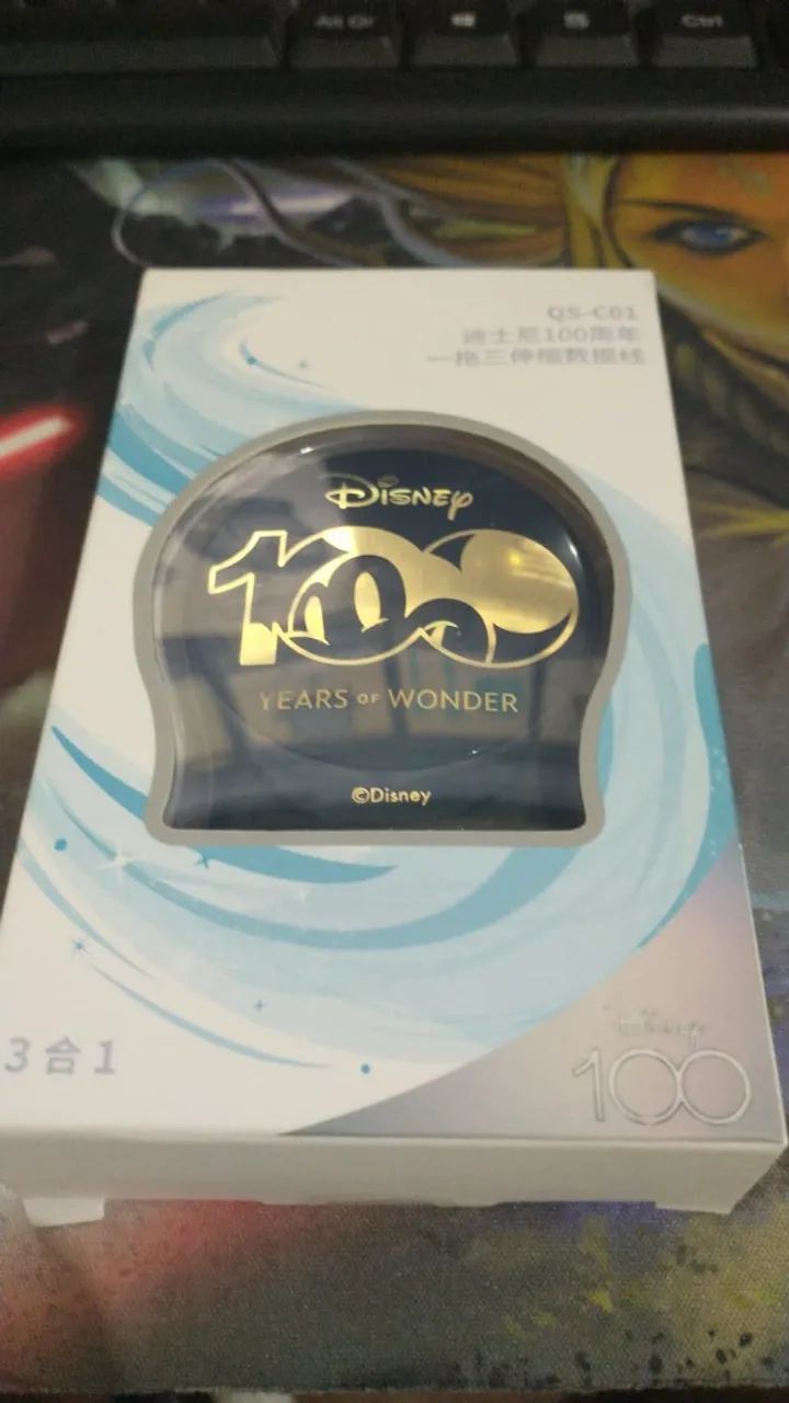 Cabo USB carregador 3 em 1 - Disney - Foto 2