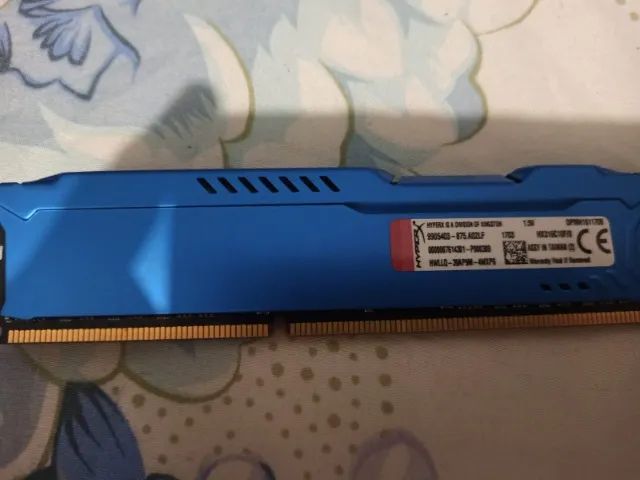 Memória RAM Fury HyperX DDR3 8GB Azul - Foto 2