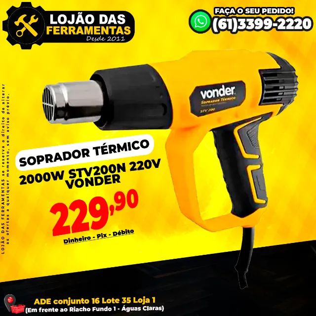 Soprador Térmico 2000w Stv200n 220v Vonder